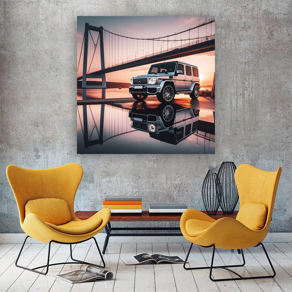 Mercedes-Benz G-Wagon on Bridge - Rugged Elegance in Motion