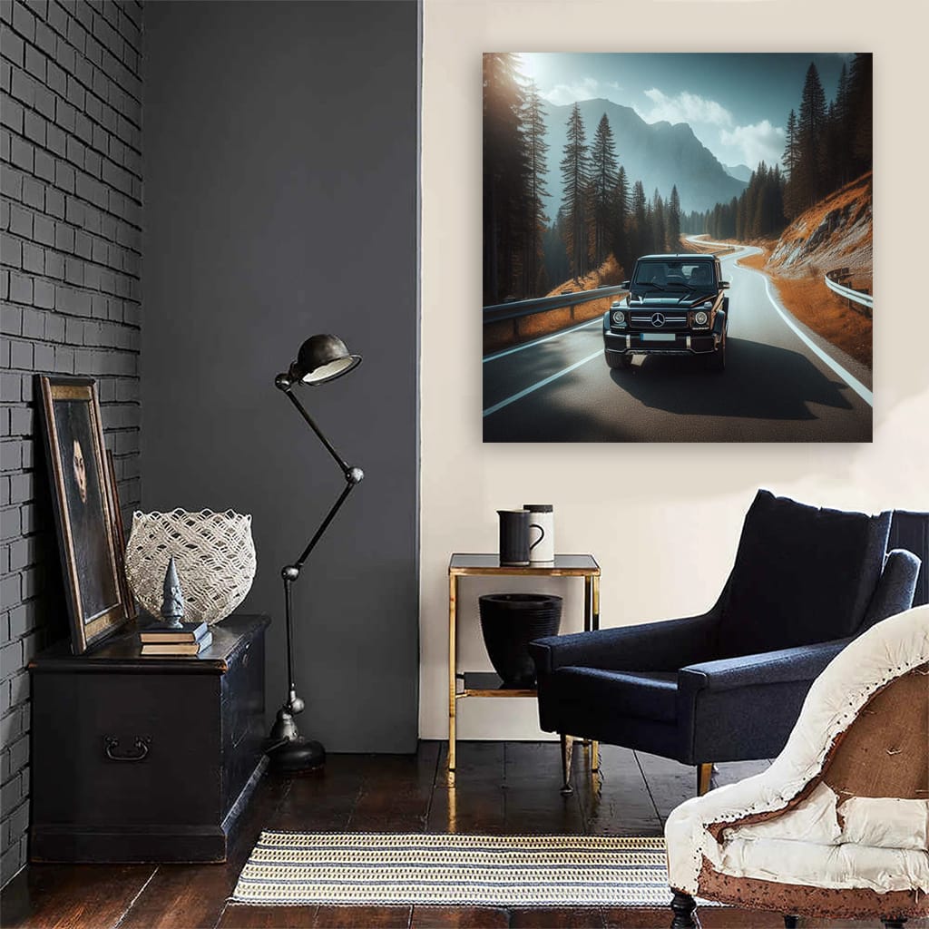 Mercedes-Benz G Wagon on Road - Rugged Luxury in Motion