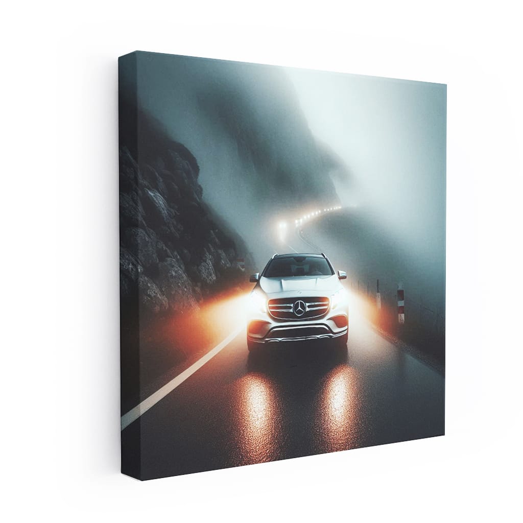 Mercedes-Benz GLA in Fog - Sleek and Stylish Adventure