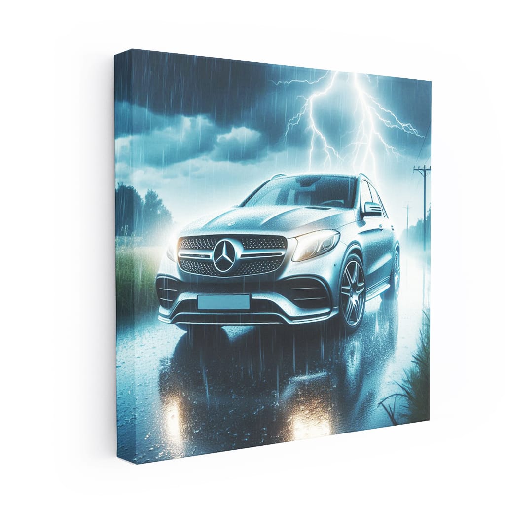 Mercedes-Benz GLE in Thunderstorm - Power Meets Elegance