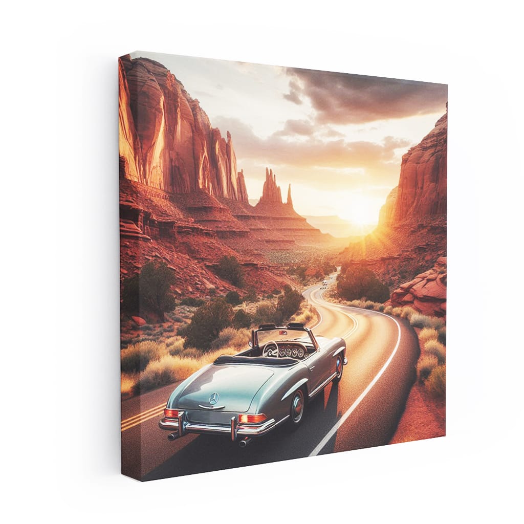 Classic Mercedes-Benz in Canyon - Vintage Elegance on Wheels