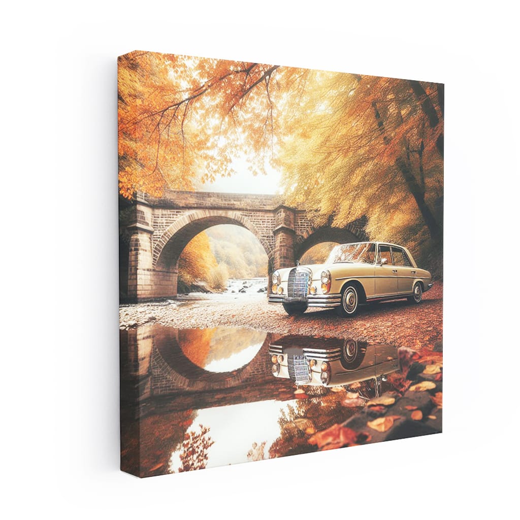 Classic Mercedes-Benz S-Class on Majestic Bridge - Timeless Elegance