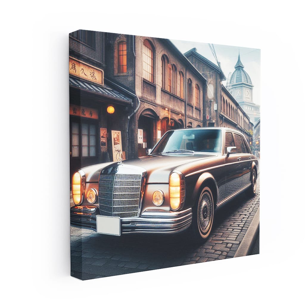 Vintage Mercedes-Benz S-Class in Old Tokyo - Luxury Redefined