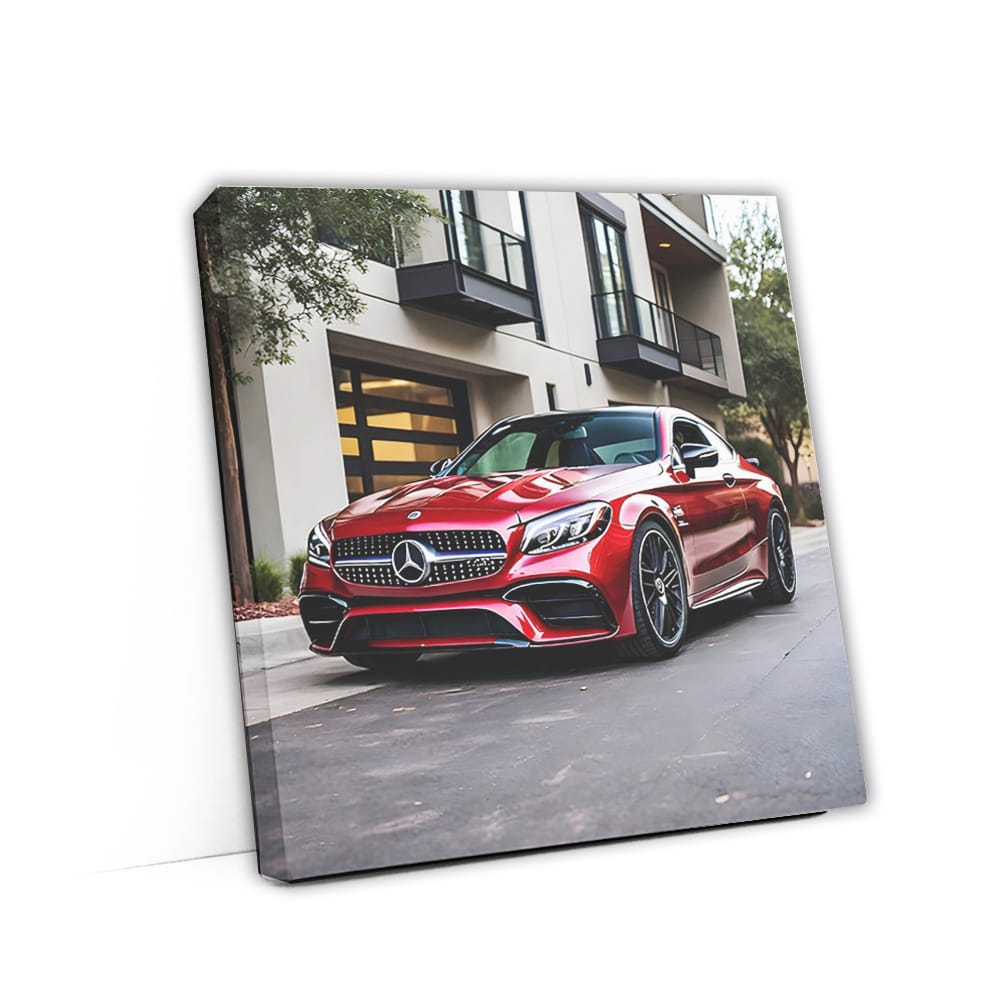 Burgundy Mercedes AMG C63 in San Antonio - Power and Elegance