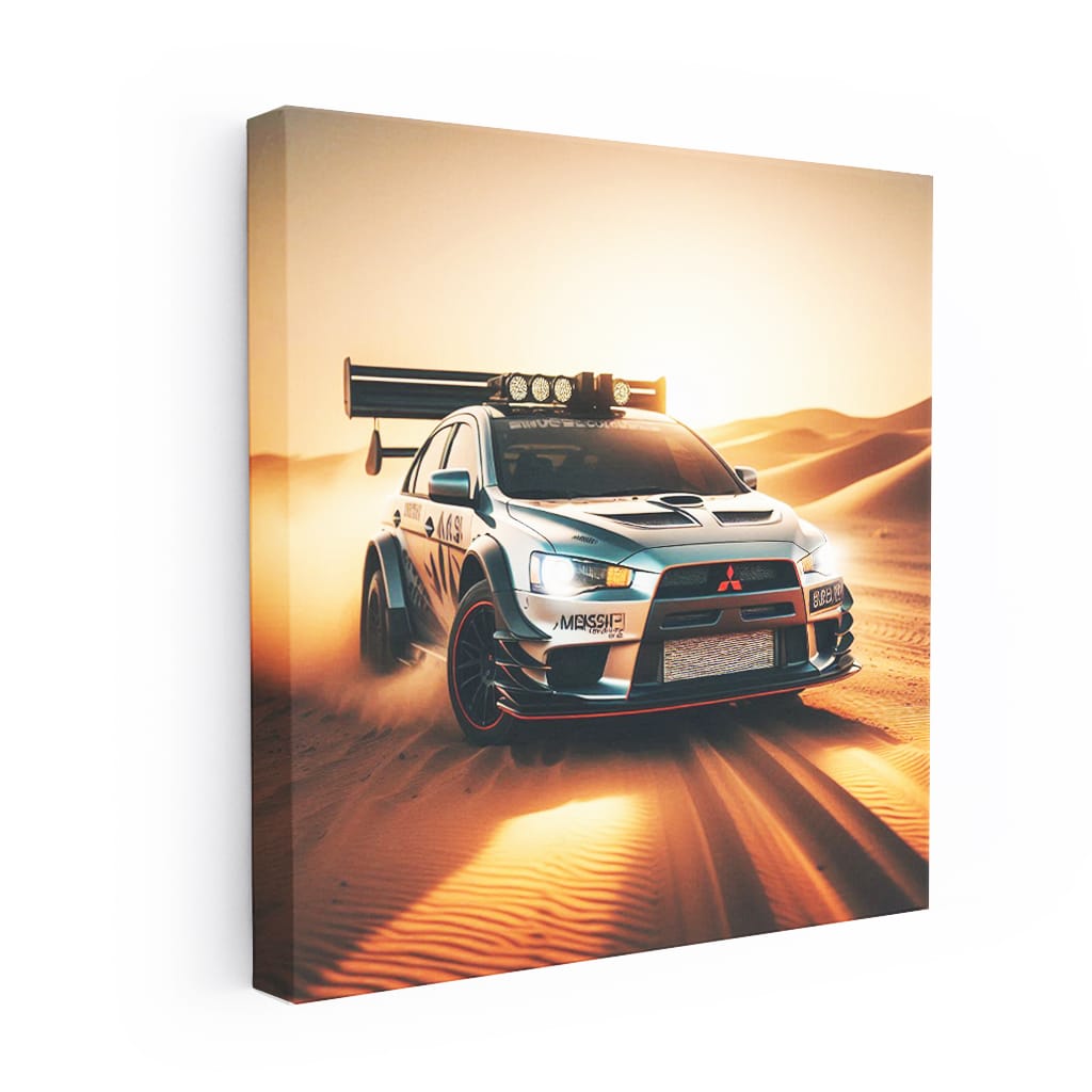 Mitsubishi Lancer Evolution in Desert - Rally Legend