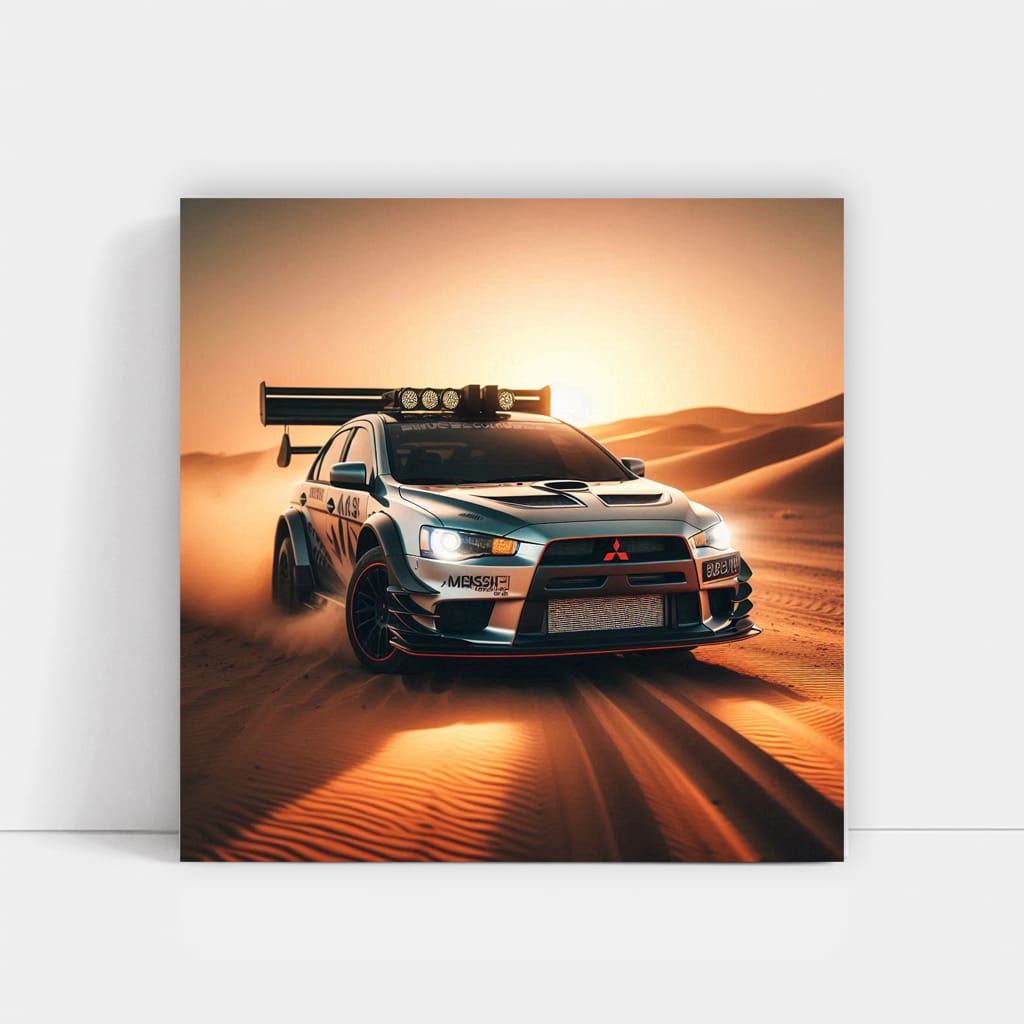 Mitsubishi Lancer Evolution in Desert - Rally Legend