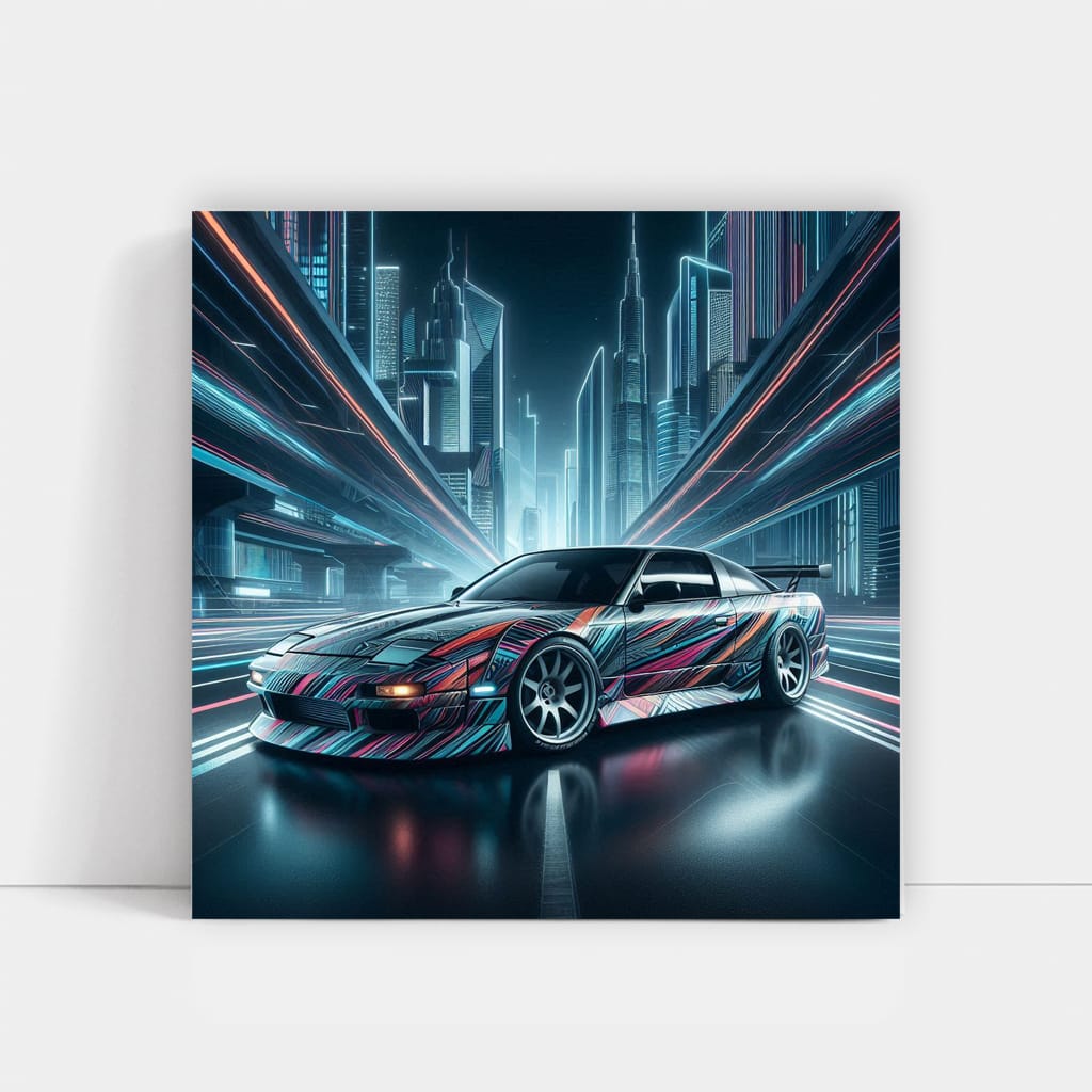 Nissan 240SX Custom Abstract Art - Unleash Drift King