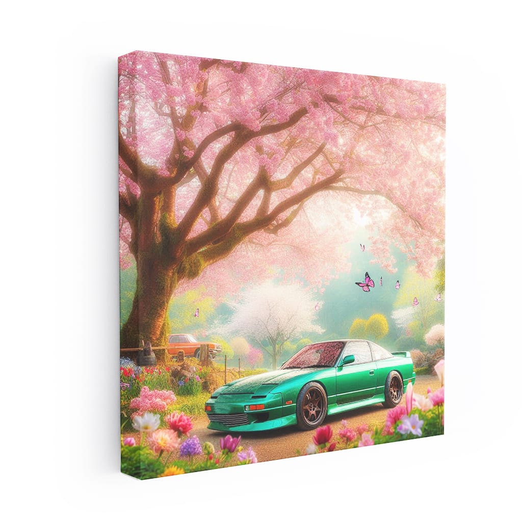 Nissan 240SX in Nature - Sleek and Stylish Classic Coupe