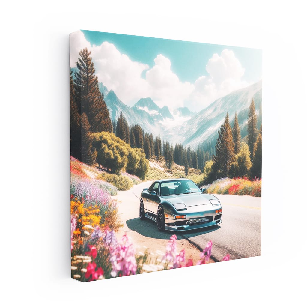 Nissan 240SX Nature Photo - Classic Sporty Ride