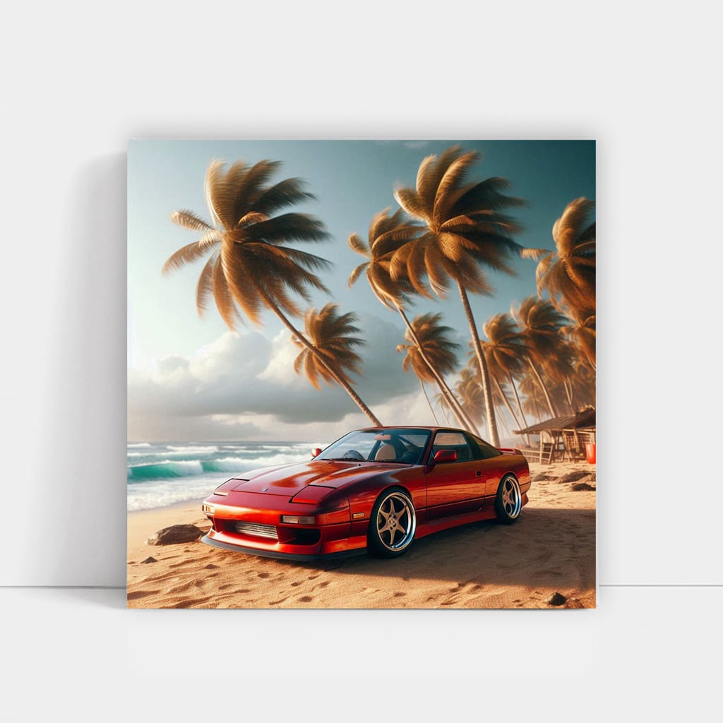 Nissan 240SX Beach Adventure - Classic Performance Icon