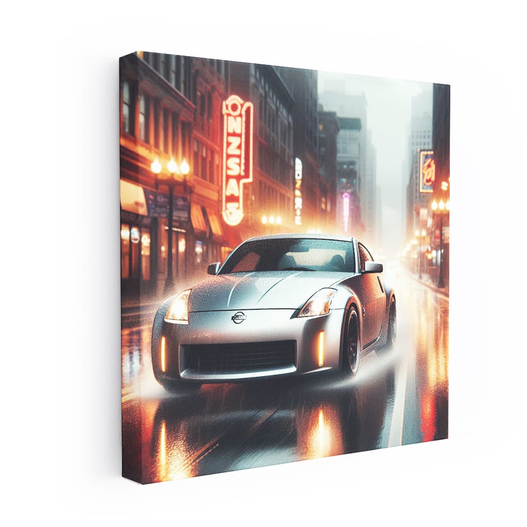 Nissan 350Z in Stormy Weather - Thrill Seeker's Dream