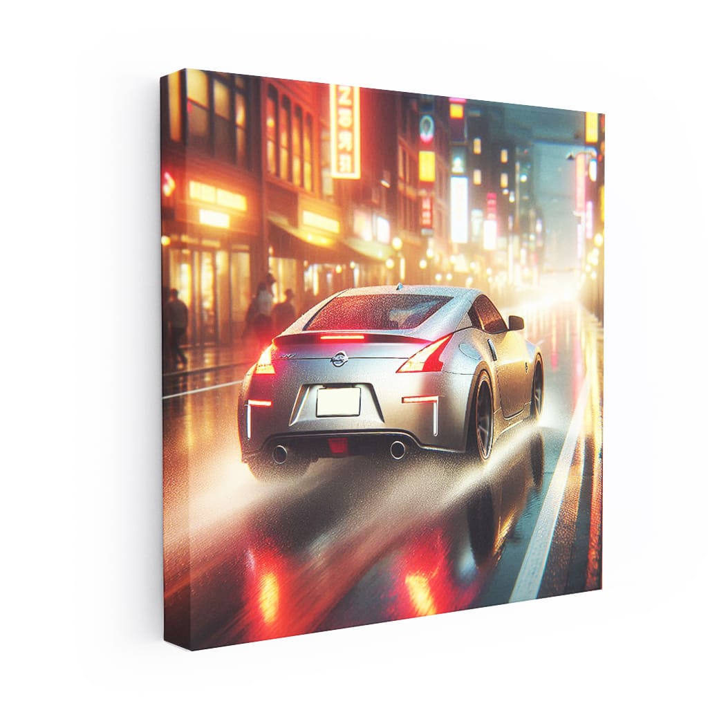 Nissan 350Z in Rainy Weather - Thrill of Storm