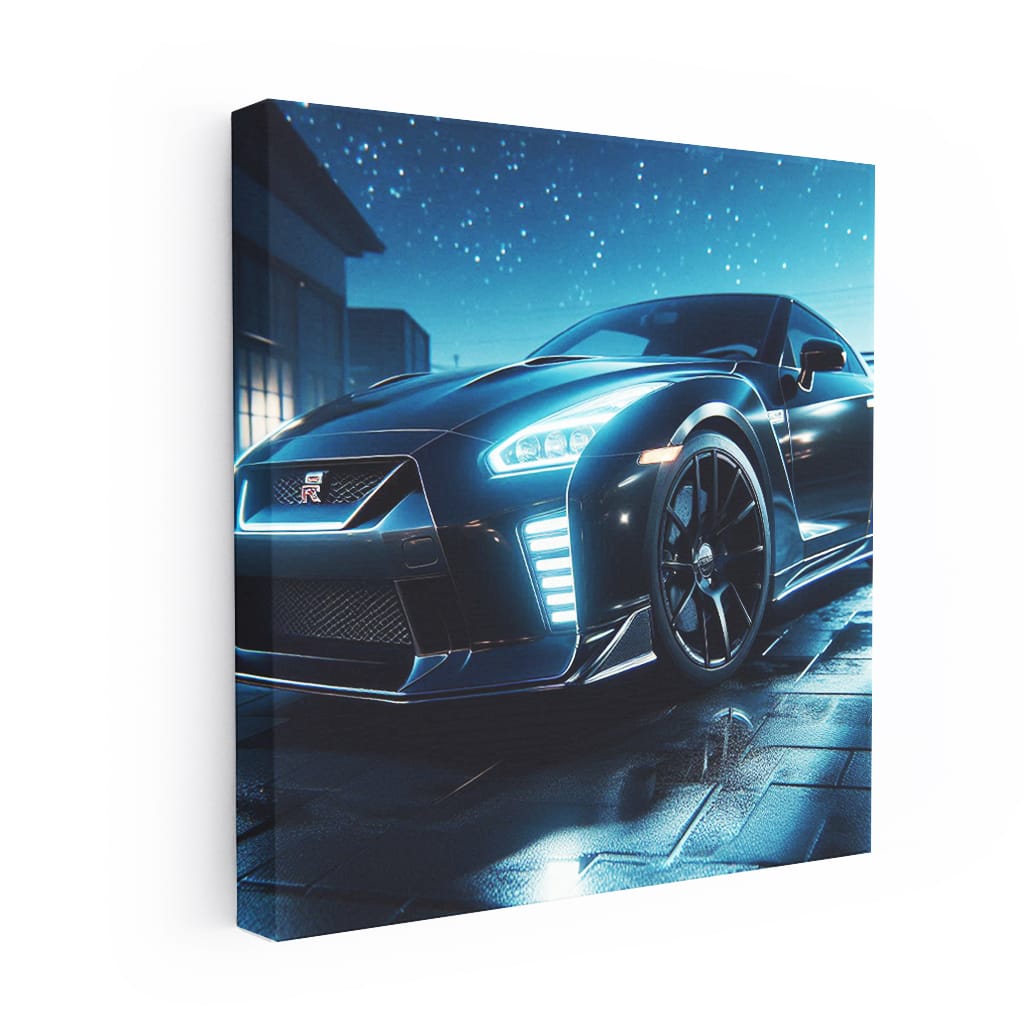 Nissan GT-R at Night - Power and Precision in Motion