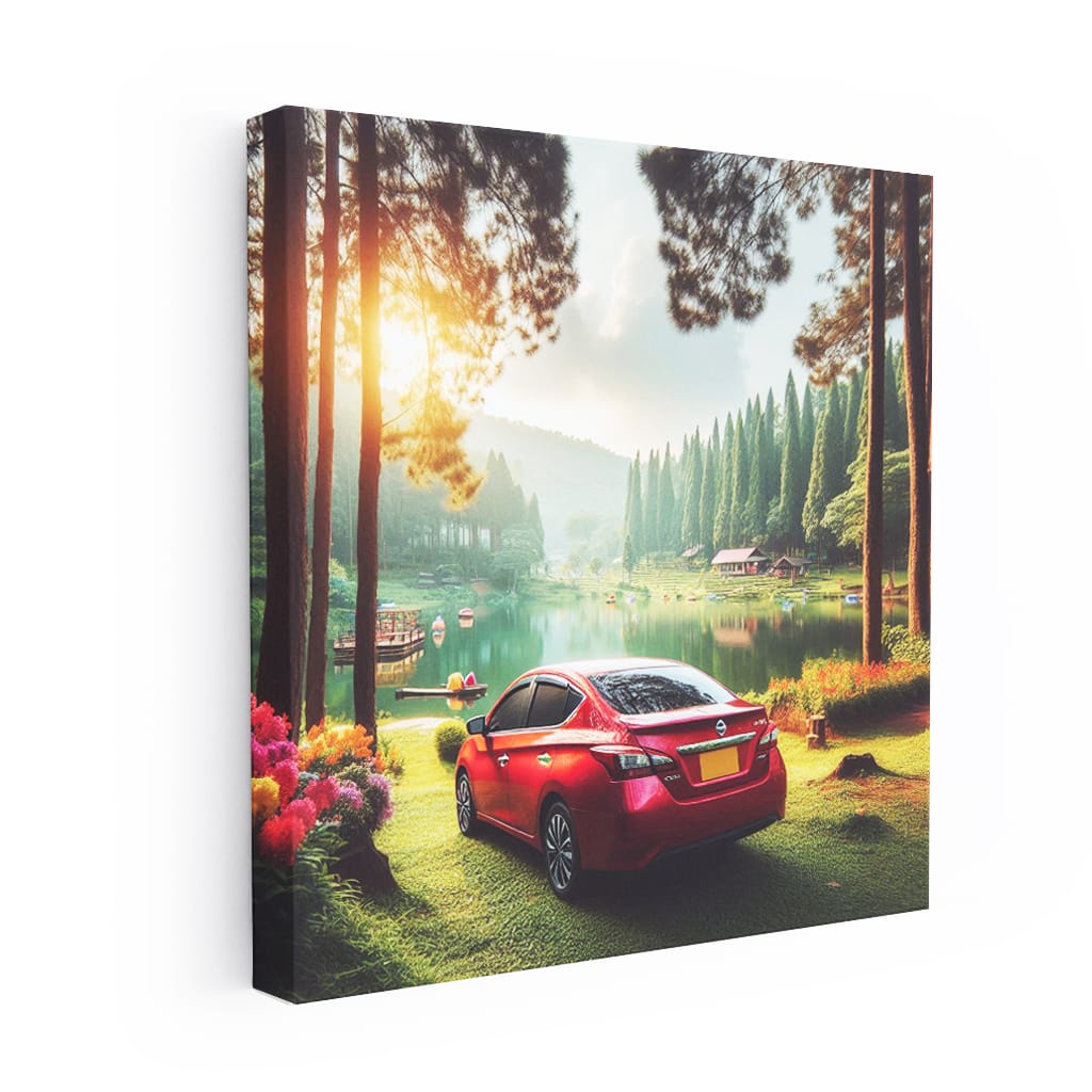 Nissan Sentra by Lake - Reliable and Stylish Sedan