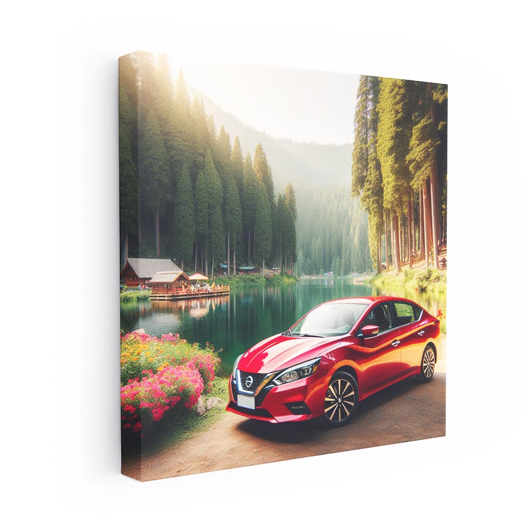 Nissan Sentra by Lake - Reliable and Efficient