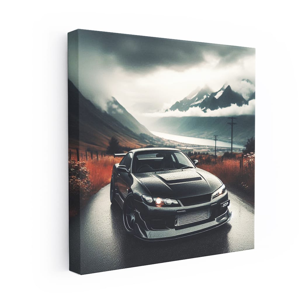 Nissan S15 Silvia in Overcast Skies - Sleek and Stylish