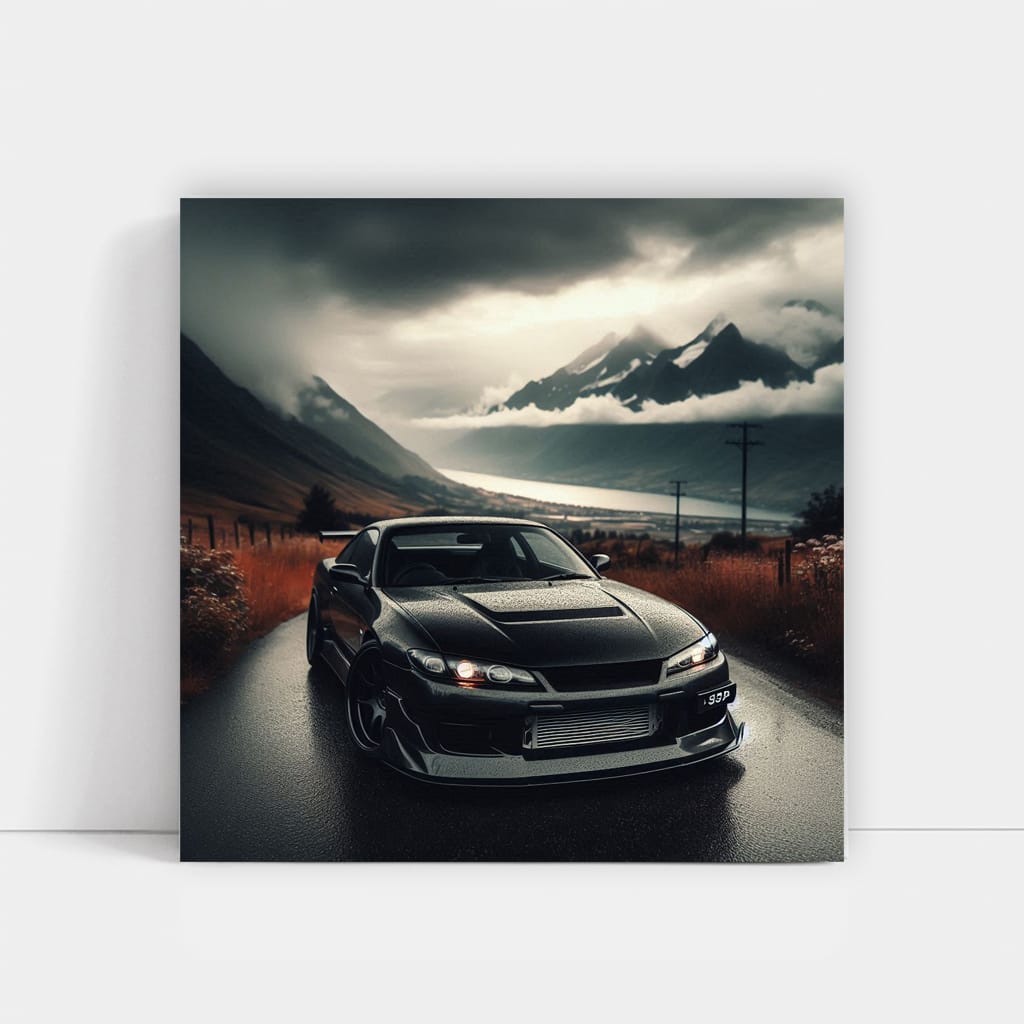 Nissan S15 Silvia in Overcast Skies - Sleek and Stylish