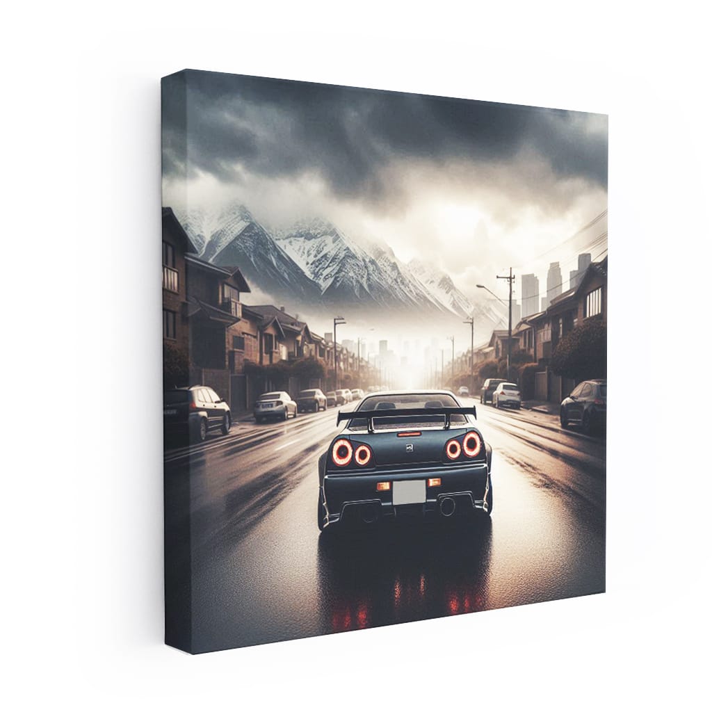 Nissan Skyline GT-R R34: Dominating Overcast Horizon