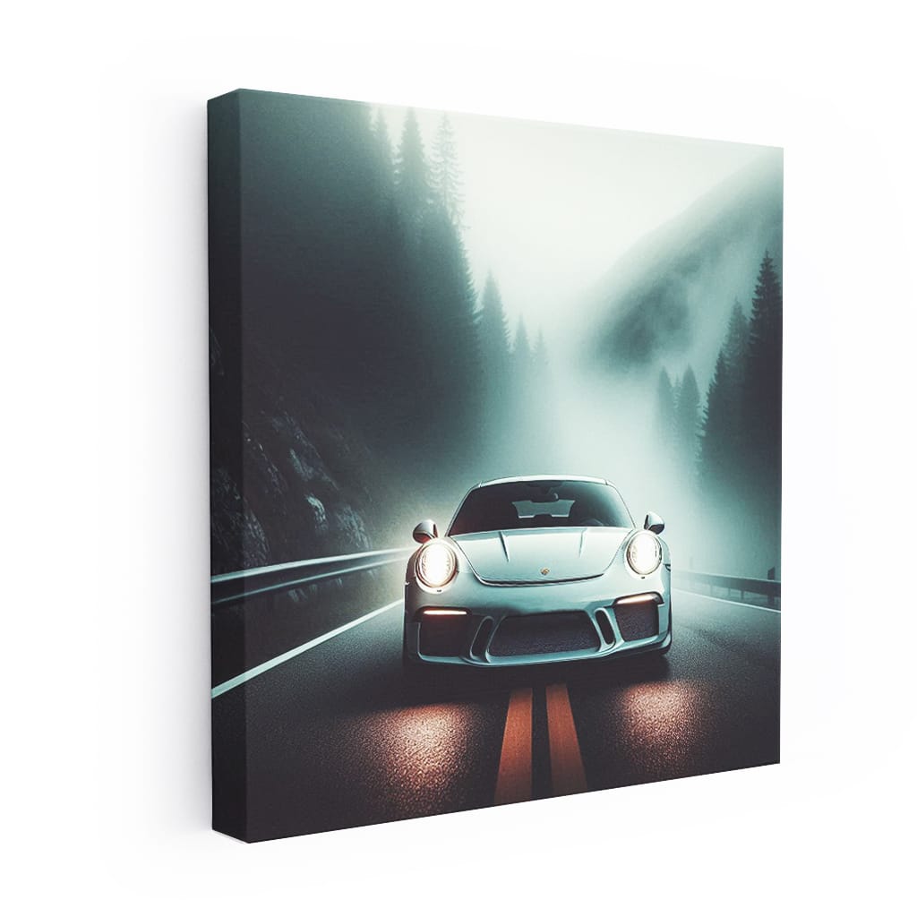 Porsche 911 GT3 in Fog - Precision Meets Power and Elegance