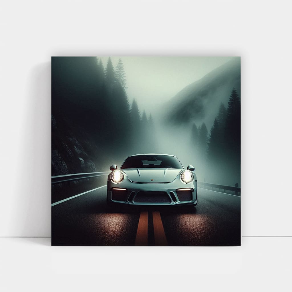Porsche 911 GT3 in Fog - Precision Meets Power and Elegance