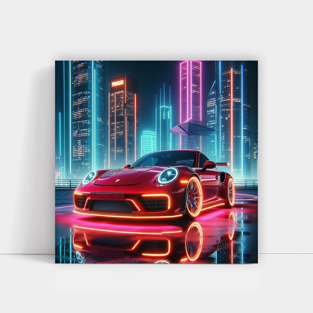 Porsche 911 Neon - Icon of Speed and Style