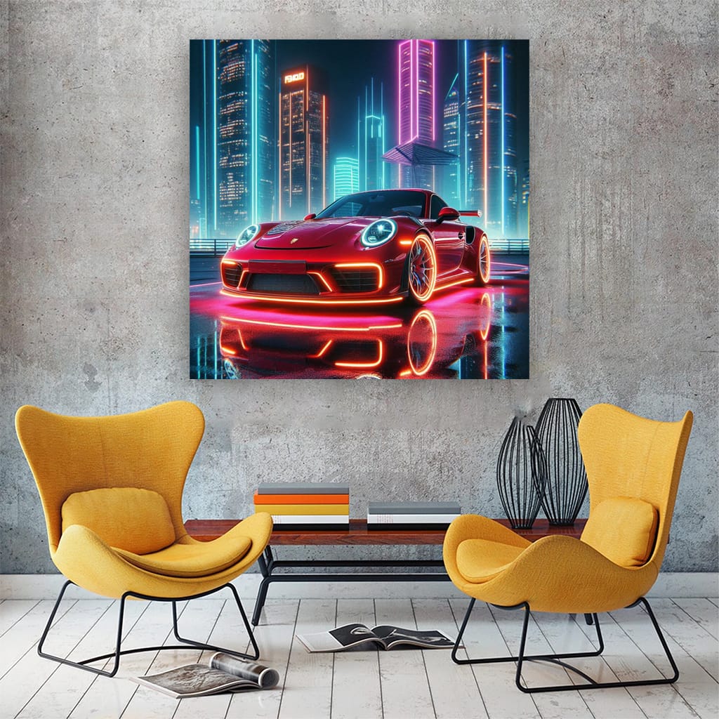 Porsche 911 Neon - Icon of Speed and Style