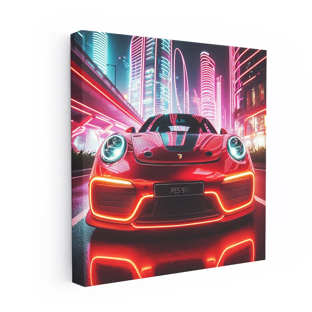 Porsche 911 Neon - Iconic Sports Car in Bold Colors