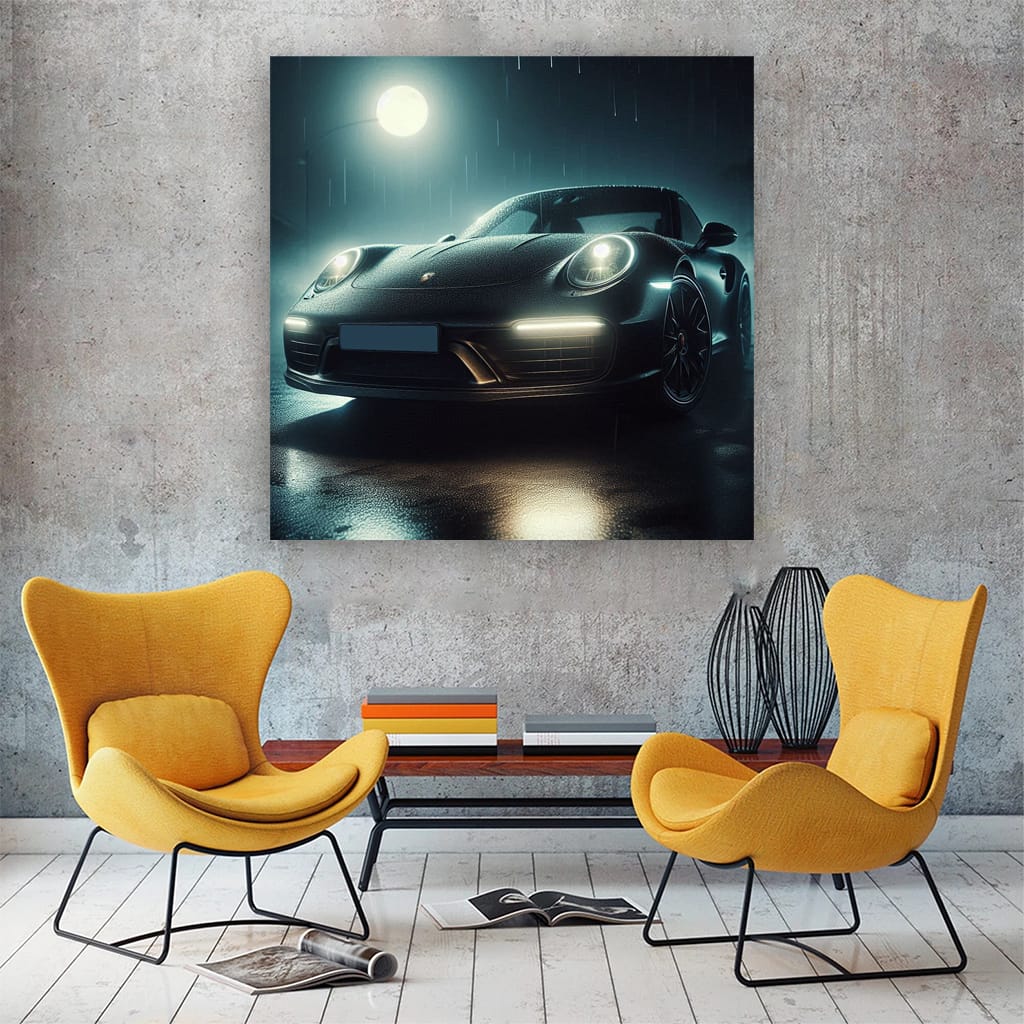 Porsche 911 at Night - Elegance and Power Captured