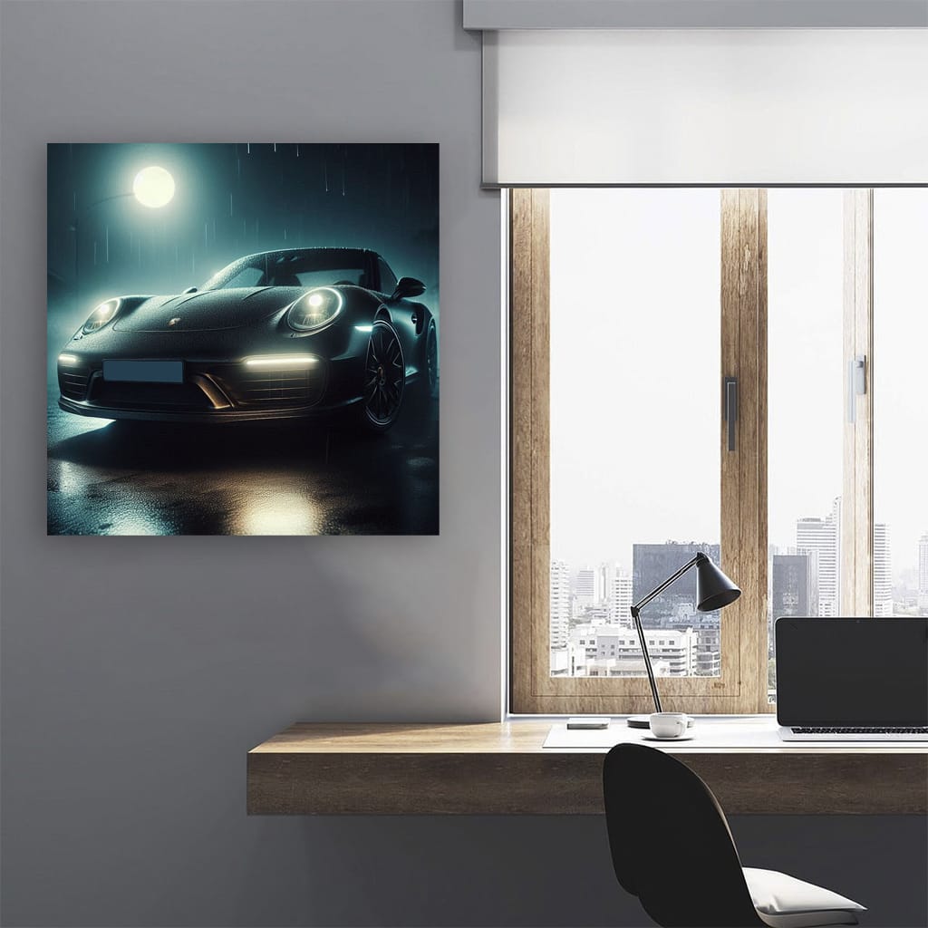 Porsche 911 at Night - Elegance and Power Captured