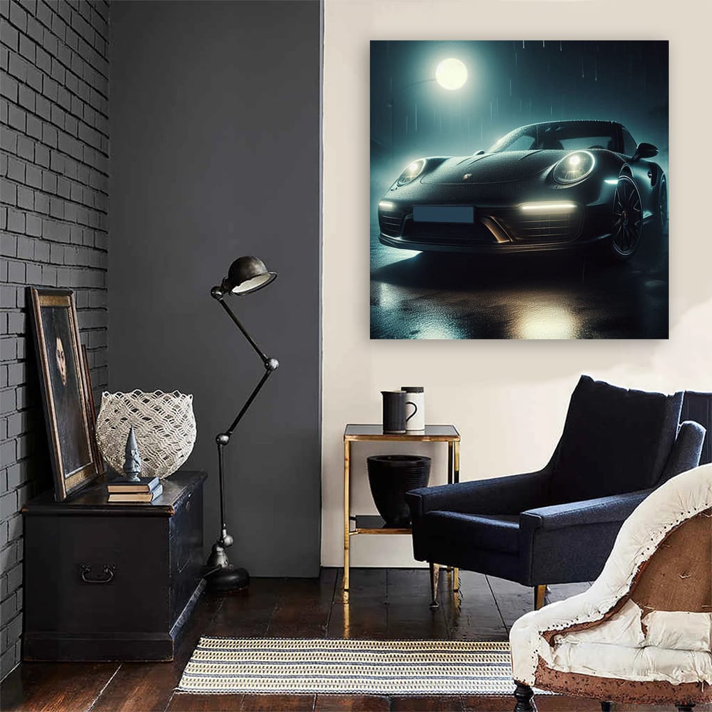 Porsche 911 at Night - Elegance and Power Captured