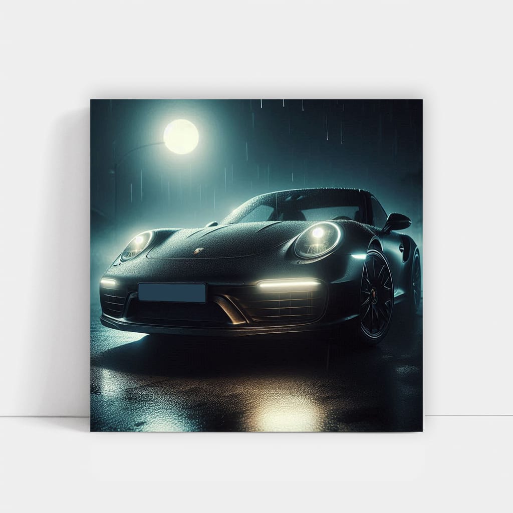 Porsche 911 at Night - Elegance and Power Captured