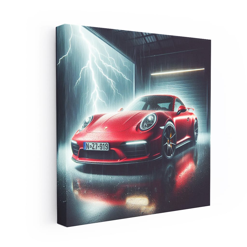 Porsche 911 in Thunderstorm: Unleash Power of Precision