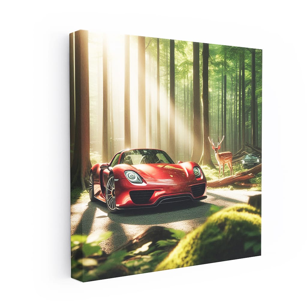 Porsche 918 Spyder in Forest - Luxury and Performance