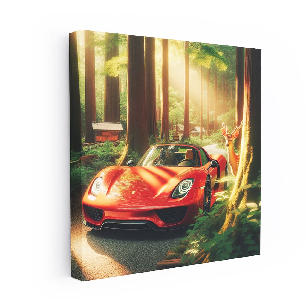Porsche 918 Spyder in Forest - Unleash Power of Innovation