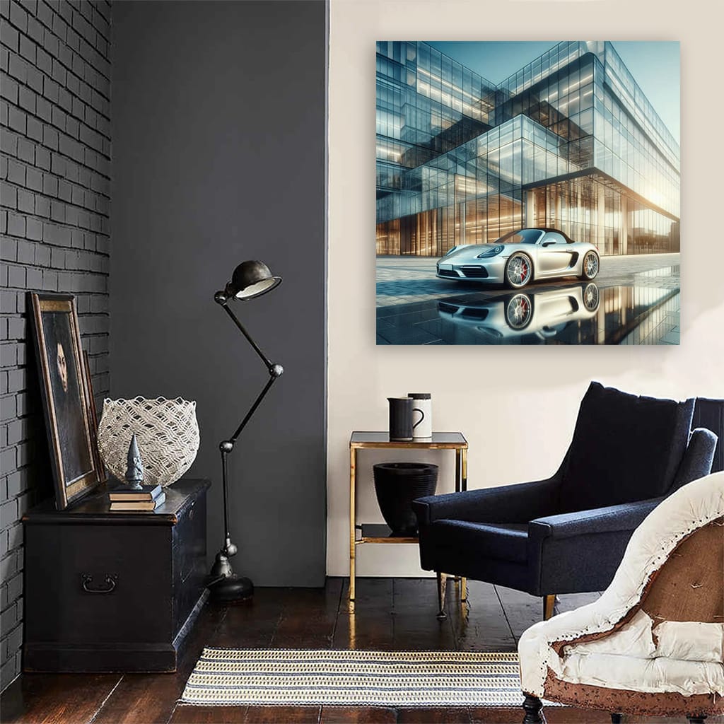 Porsche Boxster Construction Site - Sleek and Stylish