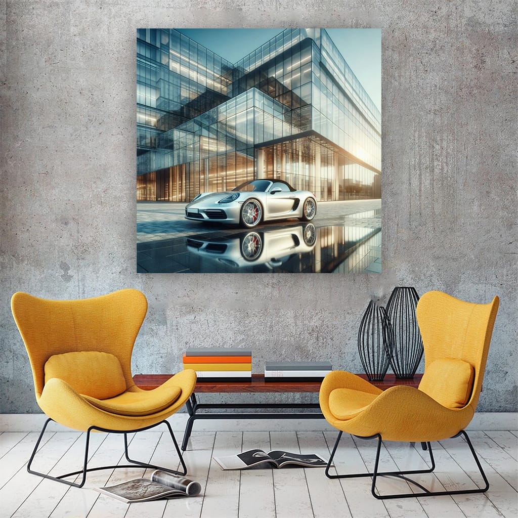 Porsche Boxster Construction Site - Sleek and Stylish
