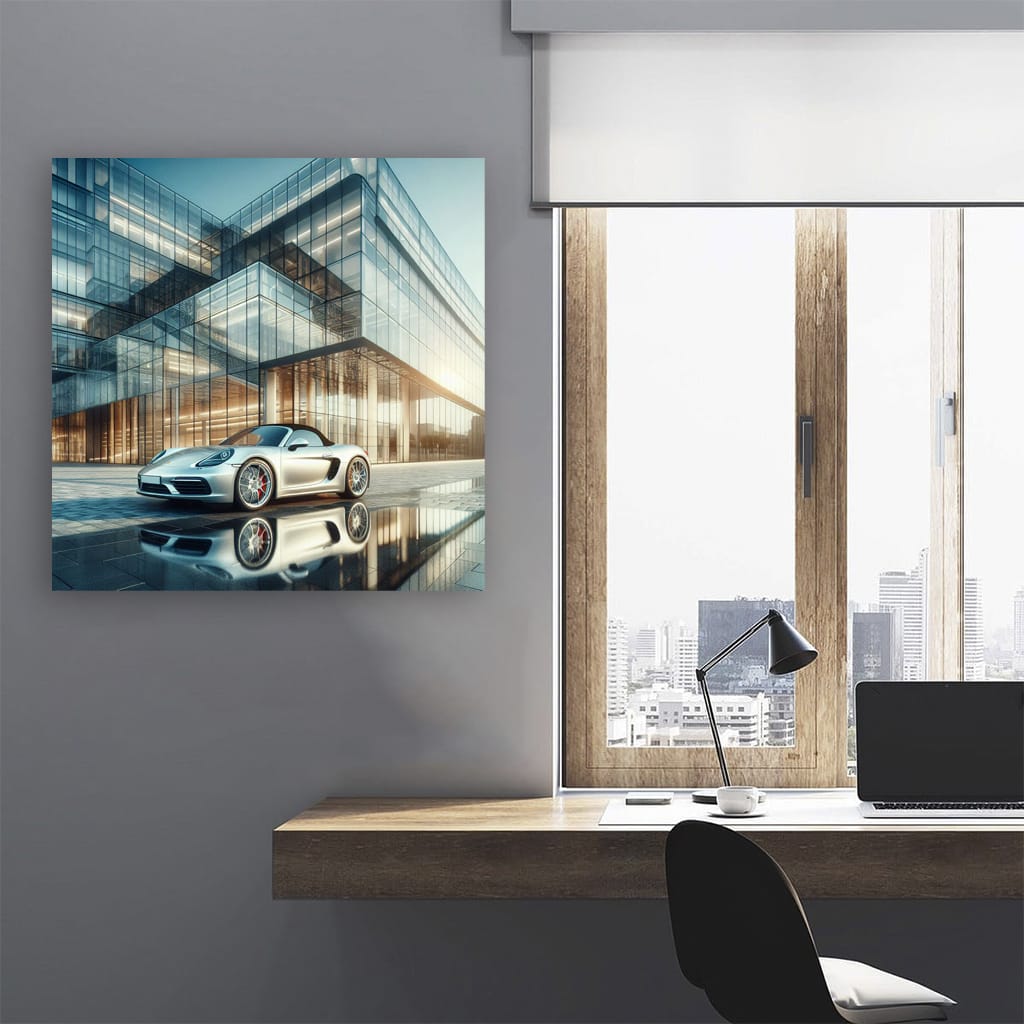 Porsche Boxster Construction Site - Sleek and Stylish