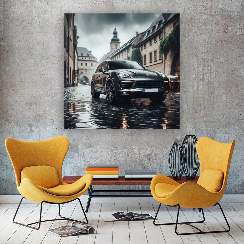 Porsche Cayenne in Cloudy Weather - Power Meets Elegance