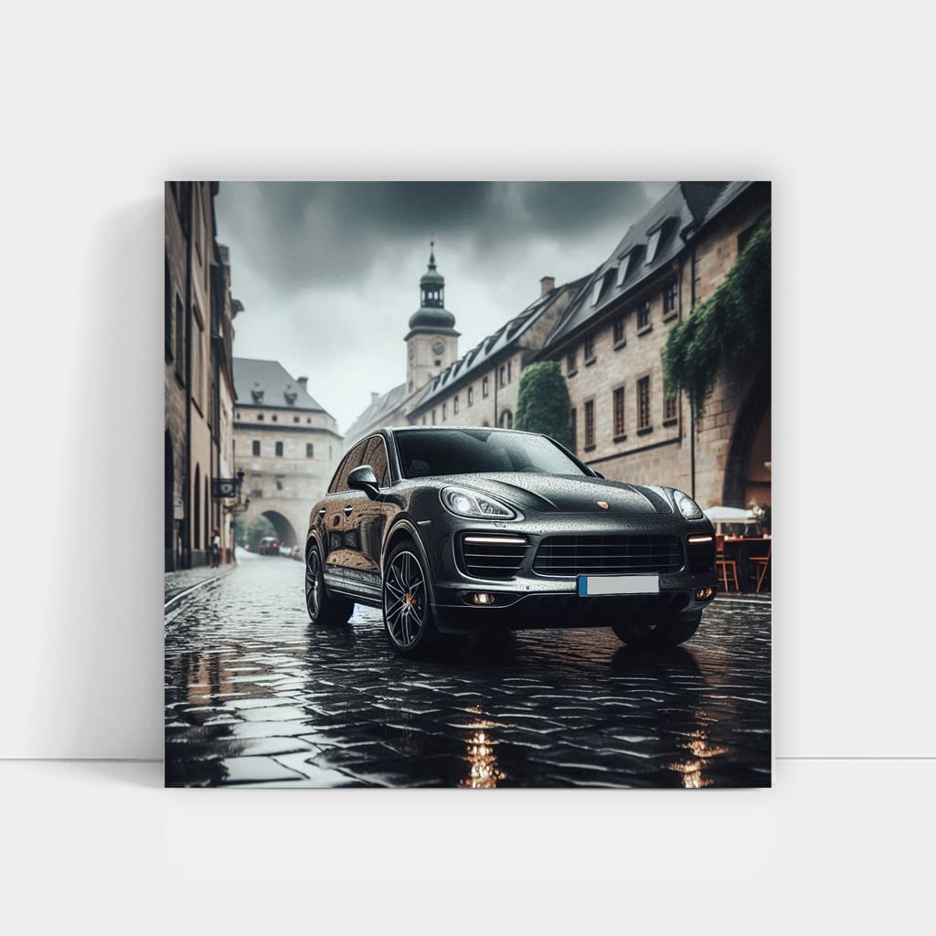 Porsche Cayenne in Cloudy Weather - Power Meets Elegance