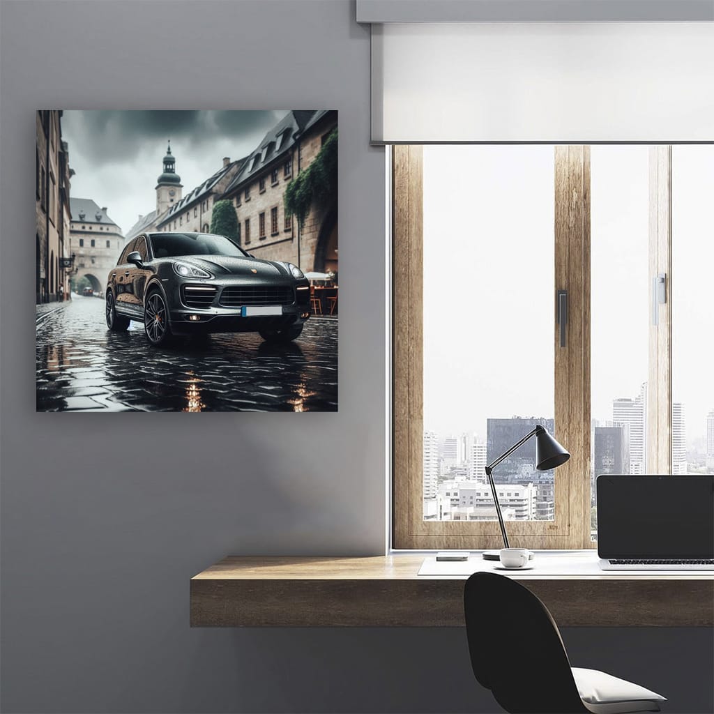 Porsche Cayenne in Cloudy Weather - Power Meets Elegance