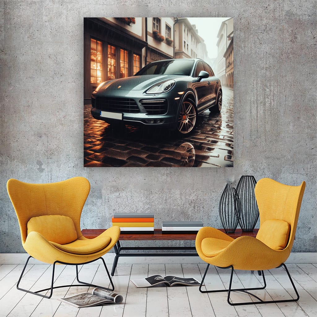 Porsche Cayenne in Cloudy Weather - Blend of Luxury and Power