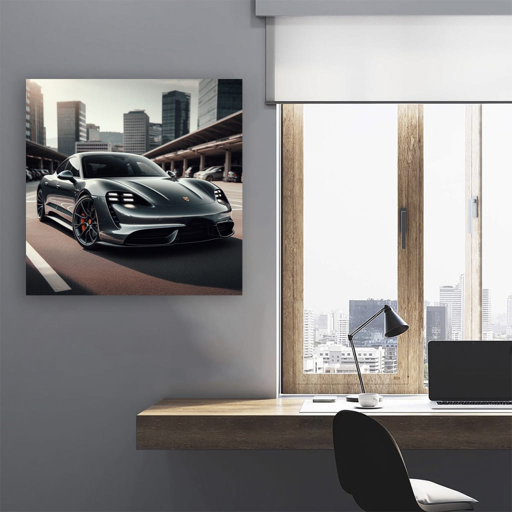 Porsche Taycan Turbo S at Rest - High Performance Elegance