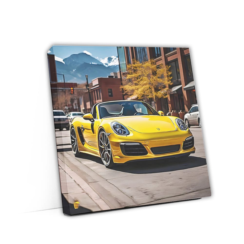 Yellow Porsche Boxster in Denver CO - Sporty Elegance