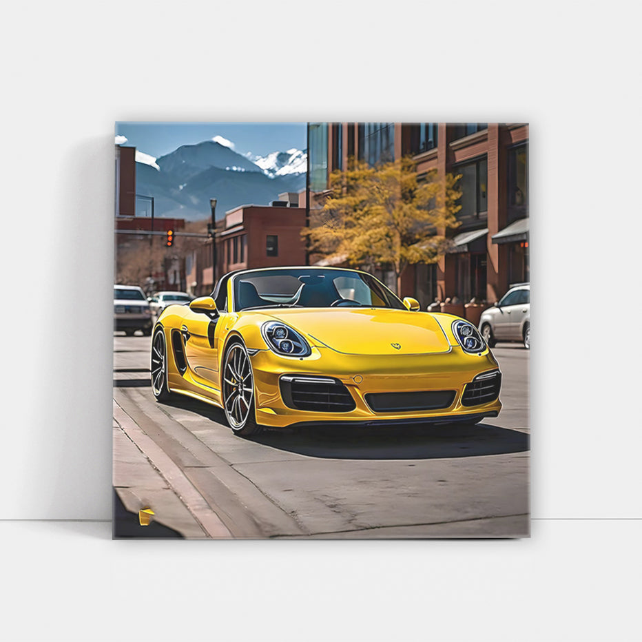 Yellow Porsche Boxster in Denver CO - Sporty Elegance