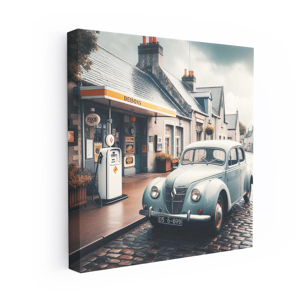 Renault Vintage in Overcast Skies - Timeless Classic