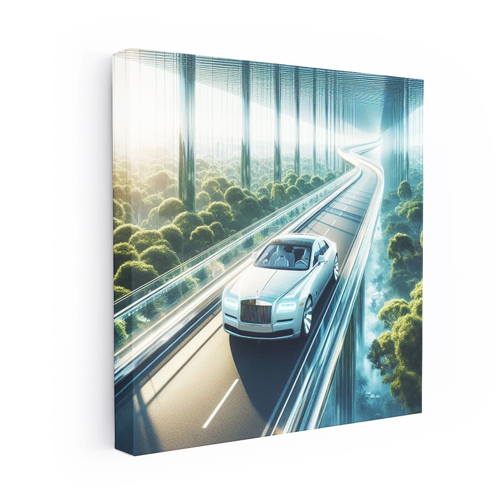 Rolls-Royce Ghost on Bridge - Elegance in Motion