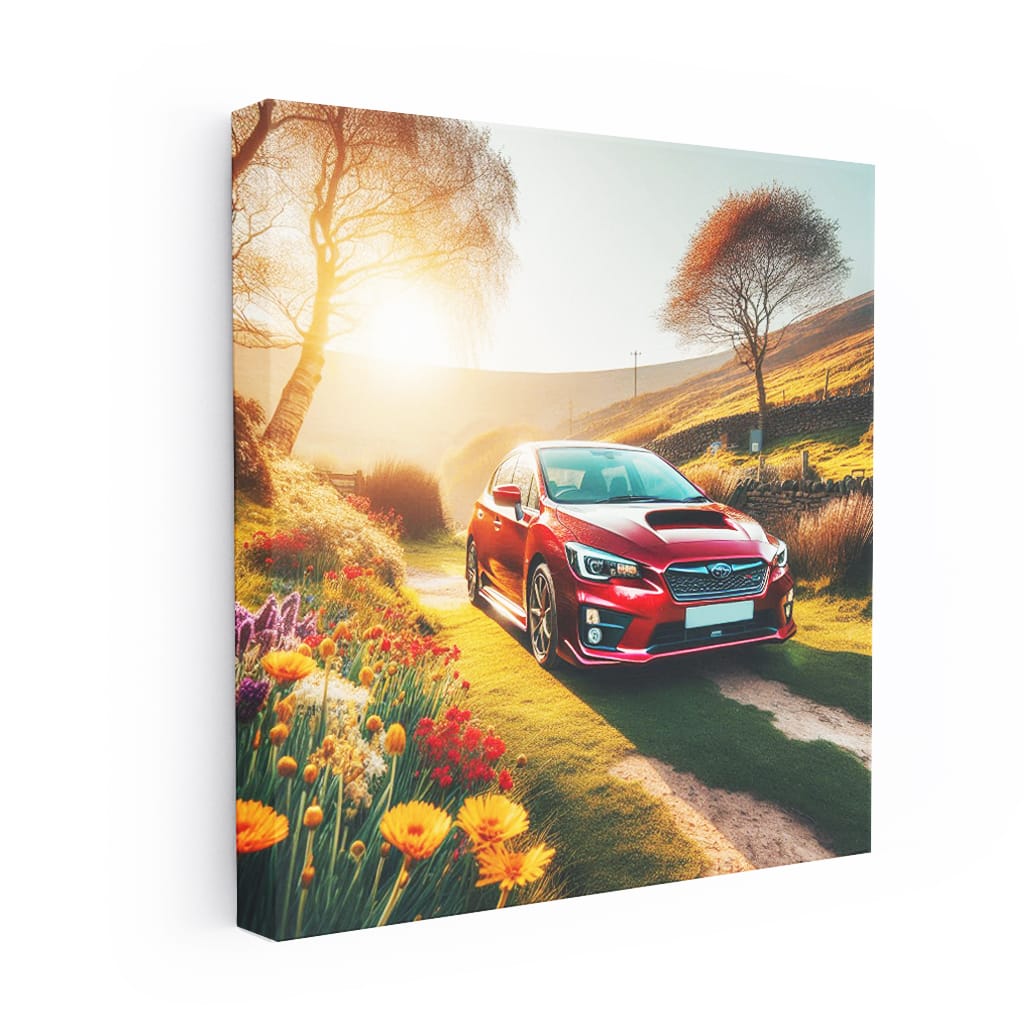 Subaru Impreza in Bright Sun - Sleek and Adventurous