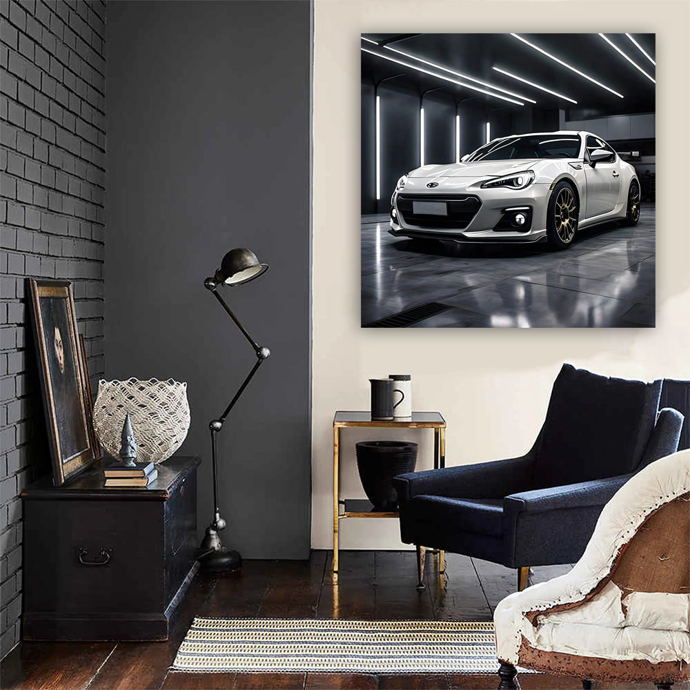 Subaru BRZ Toyota 86 in White: Sleek Elegance in Motion