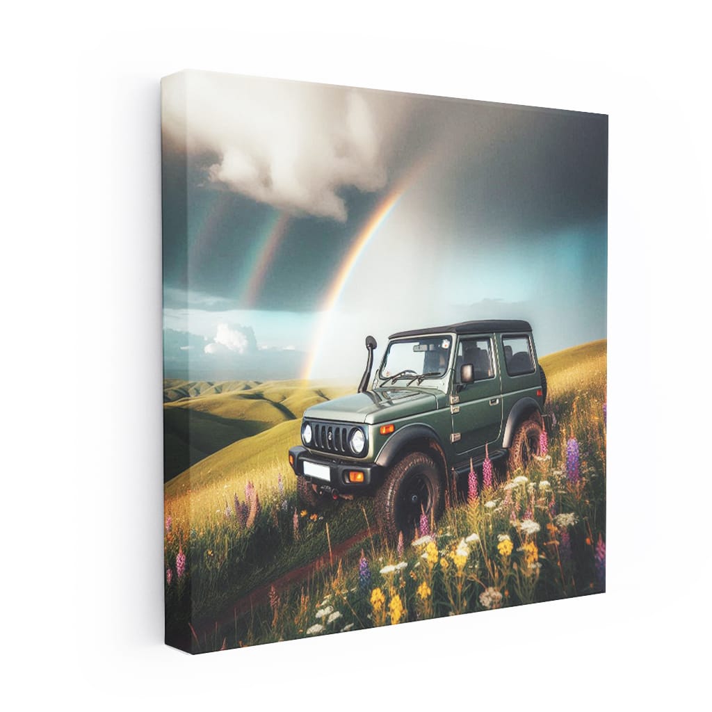 Suzuki Jimny Under Cloudy Skies - Adventure Awaits