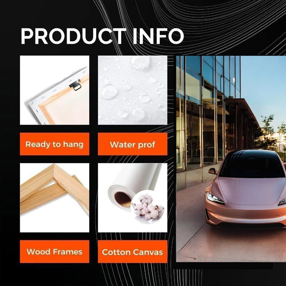 Tesla Model 3 Parked Near Building - Sleek and Futuristic - EnjoyStore
